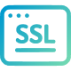 SSL symbol within a browser window for security certificate tracking