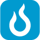 Notification flame icon for alerts and updates